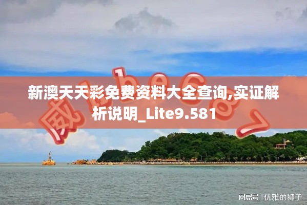 新澳天天彩免费资料大全查询,实证解析说明_Lite9.581