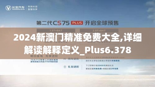 2024新澳门精准免费大全,详细解读解释定义_Plus6.378