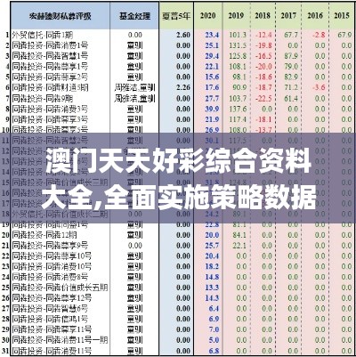 澳门天天好彩综合资料大全,全面实施策略数据_T6.734