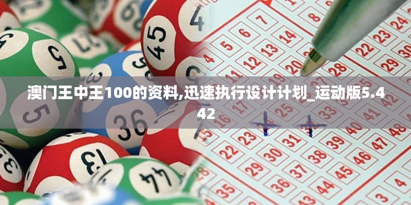 澳门王中王100的资料,迅速执行设计计划_运动版5.442