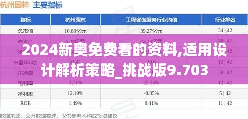 2024新奥免费看的资料,适用设计解析策略_挑战版9.703