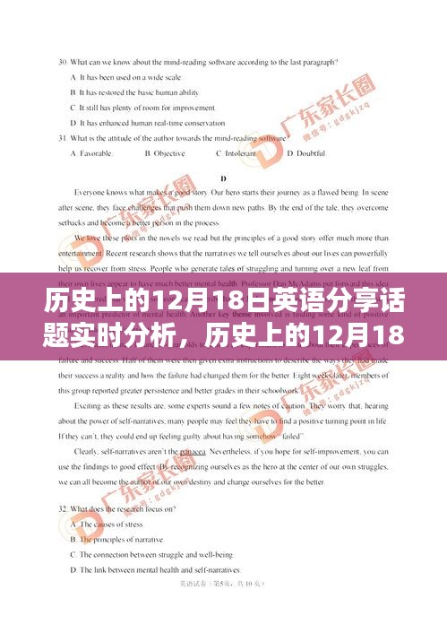 历史上的12月18日英语分享话题实时分析，多维度审视与个人立场探讨