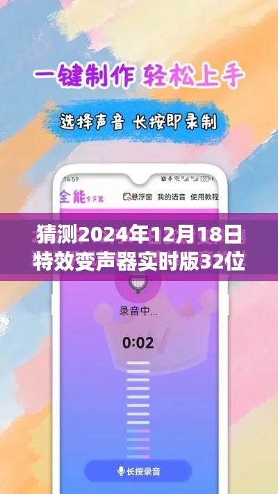 未来科技展望，预测2024年特效变声器实时版32位的发展趋势