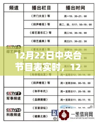 12月22日中央台节目表实时解析，精彩节目安排一览