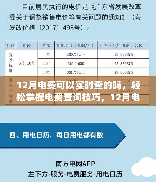 12月电费实时查询技巧，轻松掌握电费查询方法