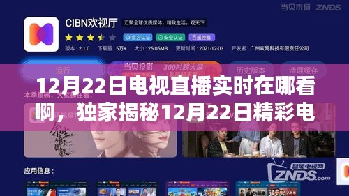 独家揭秘，12月22日电视直播实时观看全攻略，精彩瞬间不容错过！