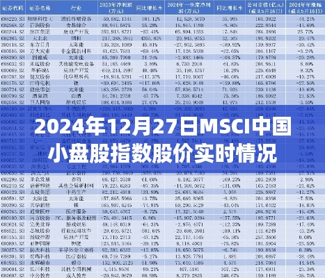 MSCI中国小盘股指数实时股价行情分析（2024年12月27日）