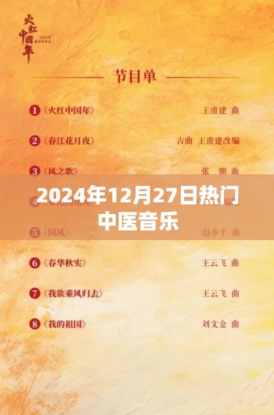 中医音乐风潮，2024年热门养生旋律