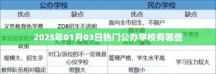 『2025年热门公办学校榜单揭晓』