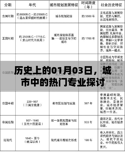 城市热门专业探讨，历史视角下的1月3日分析