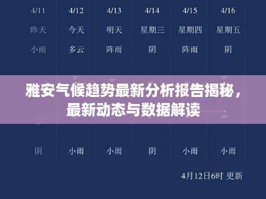 雅安气候趋势最新分析报告揭秘，最新动态与数据解读