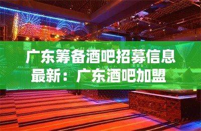 广东筹备酒吧招募信息最新：广东酒吧加盟 