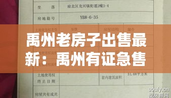 禹州老房子出售最新：禹州有证急售二手房 