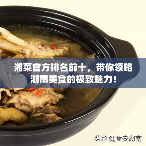 湘菜官方排名前十，带你领略湖南美食的极致魅力！