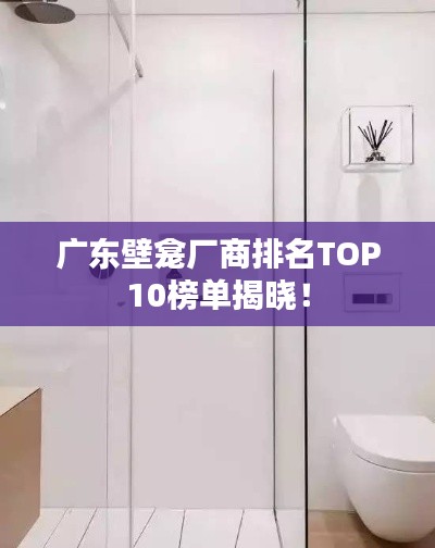 广东壁龛厂商排名TOP10榜单揭晓！