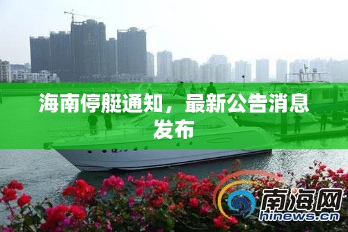 海南停艇通知，最新公告消息发布