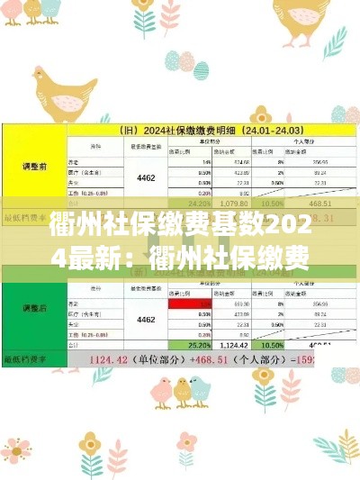 衢州社保缴费基数2024最新：衢州社保缴费基数调整 