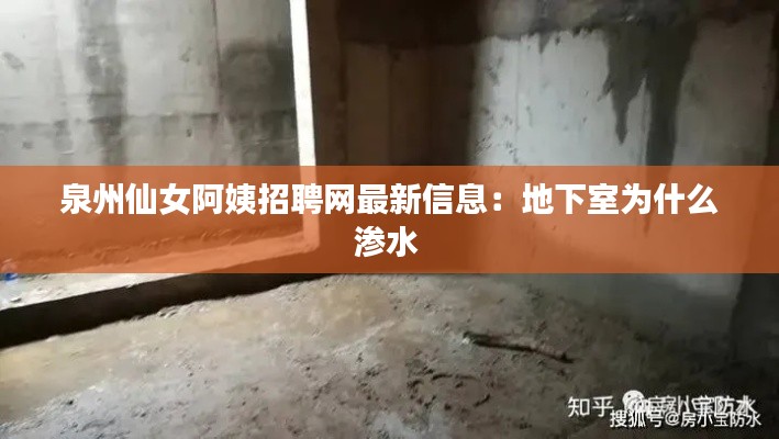 泉州仙女阿姨招聘网最新信息：地下室为什么渗水 