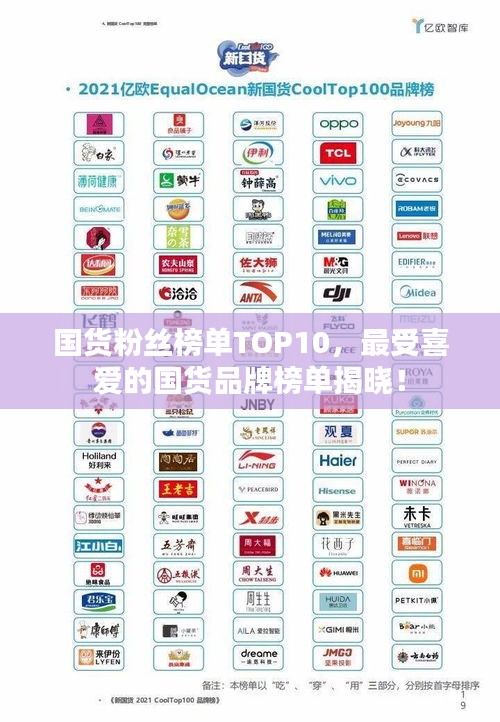 国货粉丝榜单TOP10，最受喜爱的国货品牌榜单揭晓！