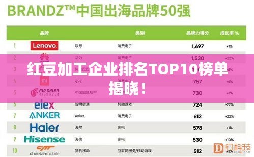 红豆加工企业排名TOP10榜单揭晓！