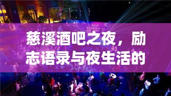 慈溪酒吧之夜，励志语录与夜生活的完美交响