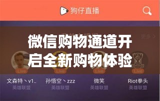 微信购物通道开启全新购物体验时代，新闻独家头条