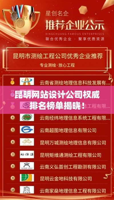 昆明网站设计公司权威排名榜单揭晓！