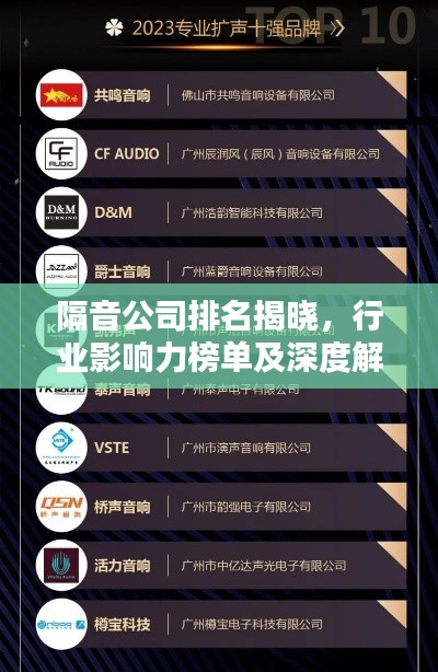 隔音公司排名揭晓，行业影响力榜单及深度解析