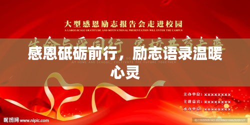 感恩砥砺前行，励志语录温暖心灵