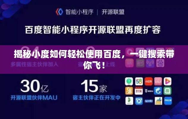 揭秘小度如何轻松使用百度，一键搜索带你飞！