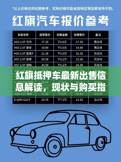红旗抵押车最新出售信息解读，现状与购买指南