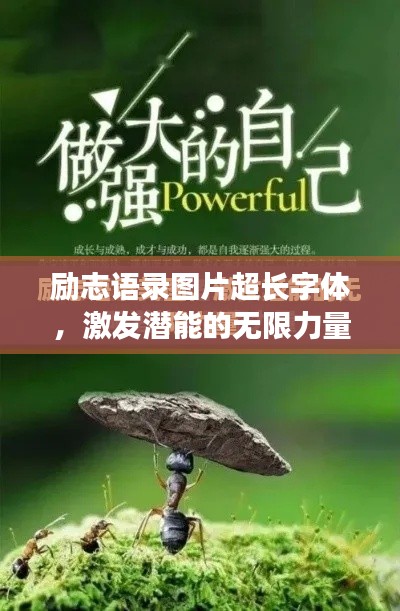 励志语录图片超长字体，激发潜能的无限力量之源！