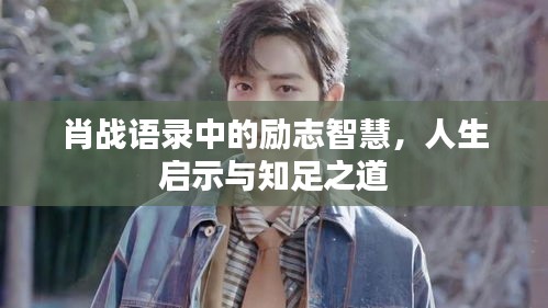 肖战语录中的励志智慧，人生启示与知足之道